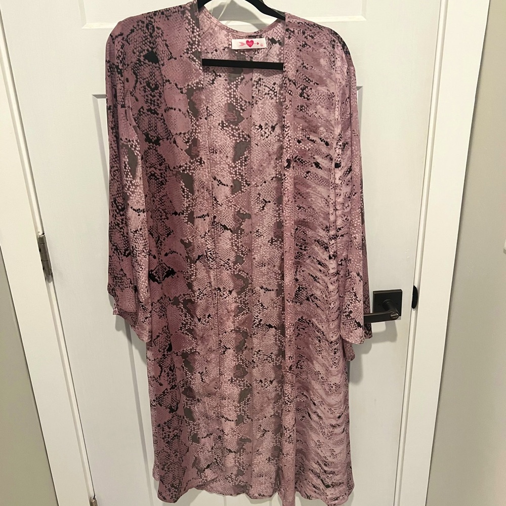 Buddy love snakeskin duster